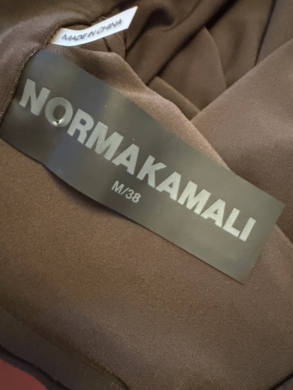 Norma Kamali Fishtail Gown in Chocolate - Picture 4 of 10